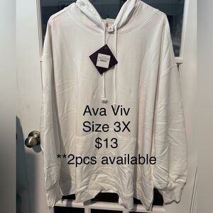 Ava & Viv Classic White Hoodie